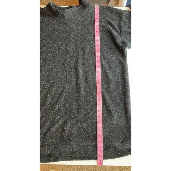 Woolly Threads USA Size Large Black Multi Color Flecks Sweater - Picture 4 of 8
